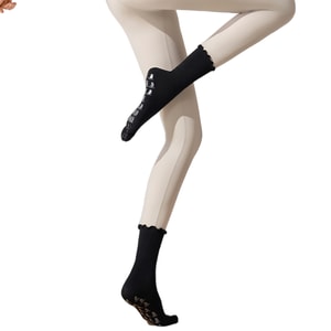 New Korean Sports Five-Finger Socks for Pilates Anti-Friction Yoga Socks Onyx Black F