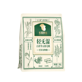 Squirrel Station Light Moisture-Free White Poria Five-Fingered Peach Nutritional Cereal Meal Replacement Powder 280g Nutritional Breakfast - Eliminates Dampness, Reduces Fat, Easy and Convenient to Mi