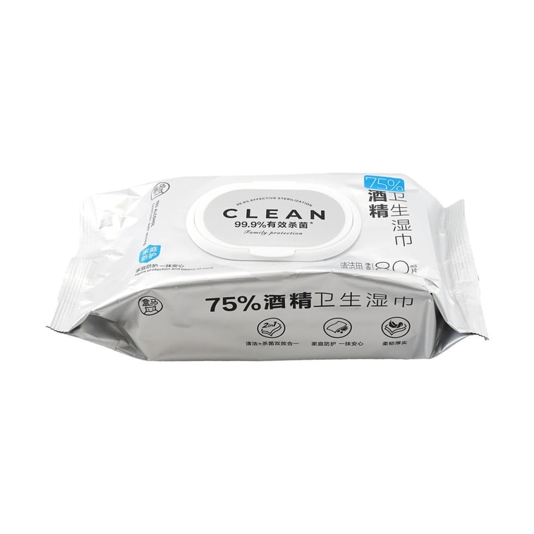 75%アルコール除菌ウェットティッシュ 80枚 12
