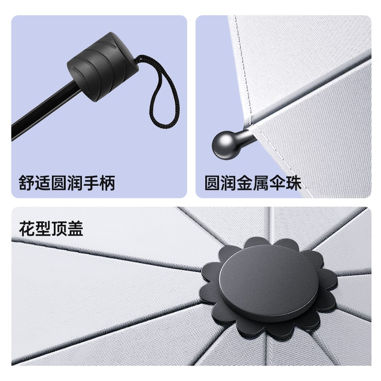 【12-Rib Reverse Auto Umbrella】Navy, 126cm canopy for 2-3, UV protection, windproof, nano water-repellent, folding non-drip, unisex daily use 6