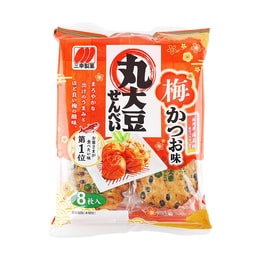 日本SANKO SEIKA三幸制果 丸大豆仙贝米饼 纪州梅子味 8枚 108g