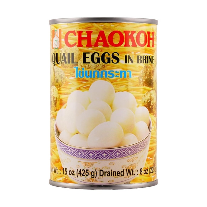 泰國CHAOKOH巨人牌 鵪鶉蛋 即食罐頭 425g