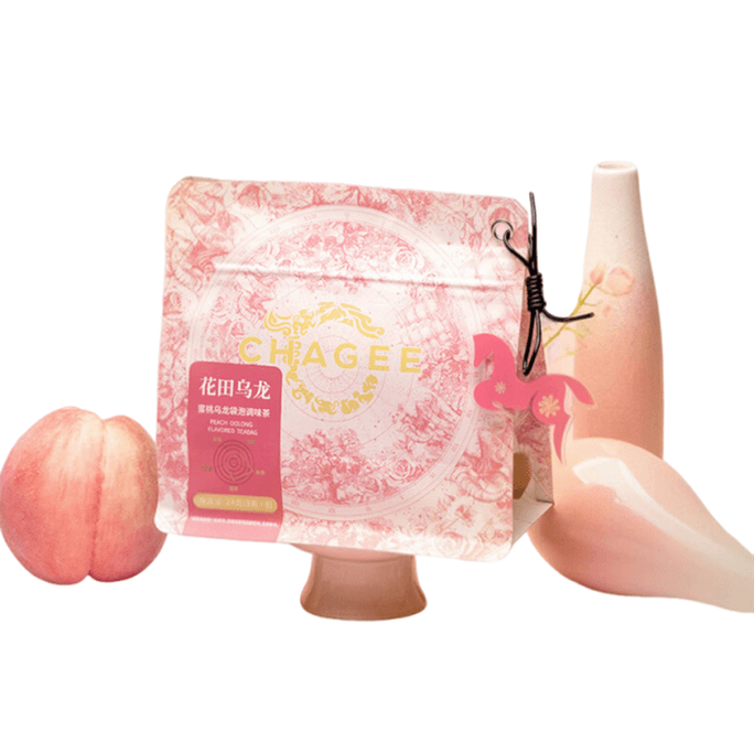 Flower Field Oolong | Peach Oolong Loose Tea Bag Infused Tea (3g x 8 packages) Original Leaf Tea Bag Infusion Tea Cold-Brewed Fruit Health Tea Travel Pack