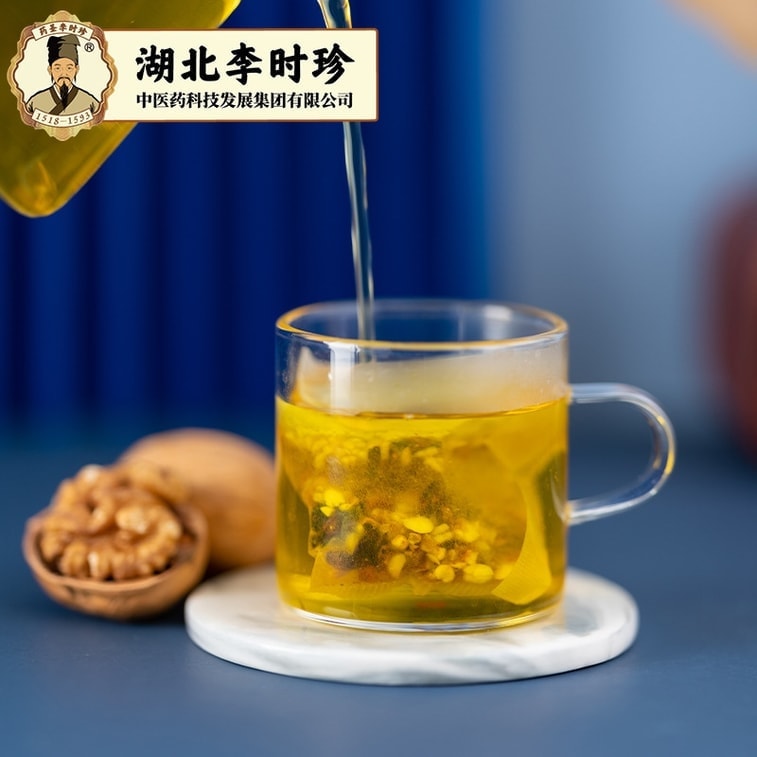 【中国直邮】 湖北李时珍 酸枣仁百合茯苓莲子茶 宁心安神 晚安睡眠安眠茶 150g/盒