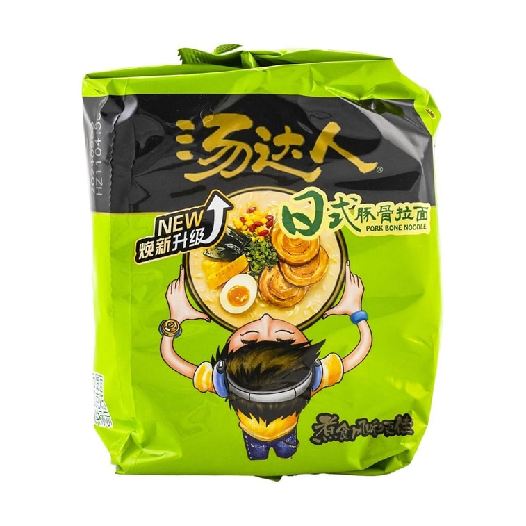 台灣統一 湯達人 五連包 日式豚骨拉麵 625g 包裝隨機發送 7