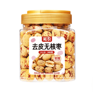 【中國直郵】 希農 去皮無核棗零食500g*1罐