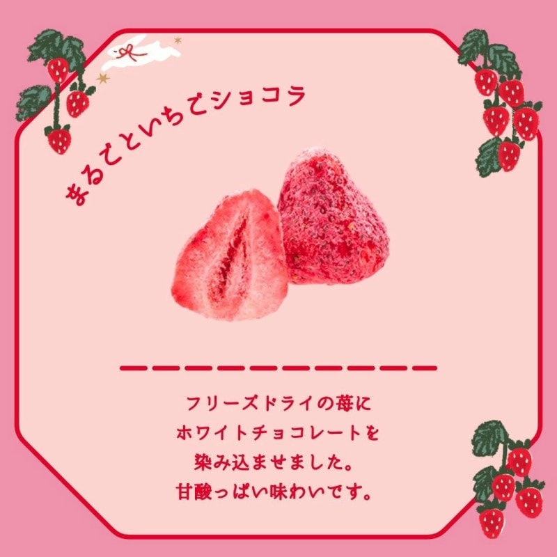 日本 NICHIGO ICHIGO ins超人气 2026情人节 期间限定 脆心白巧红莓 5个装