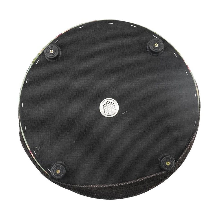 綠碎花艾灸坐墊 蒲團燻蒸儀坐灸墊盒 隨身灸家用臀部椅 盆宮寒艾炙器具凳【控溫】+薑盤+濾煙罩+艾柱54粒+鑷子+穴位圖 40*10cm 13