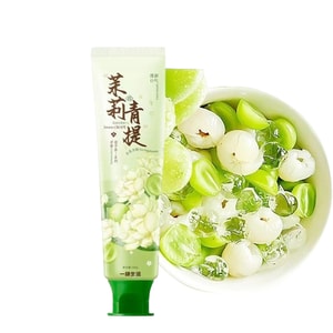 Toothpaste Polyphenol Extract Gums Care Whitening Teeth Eliminating Freshening Breath Gentle Non-Irritating Protection Removing Oral Odor Flower Series # Jasmine & Green Grape Flavor 100g