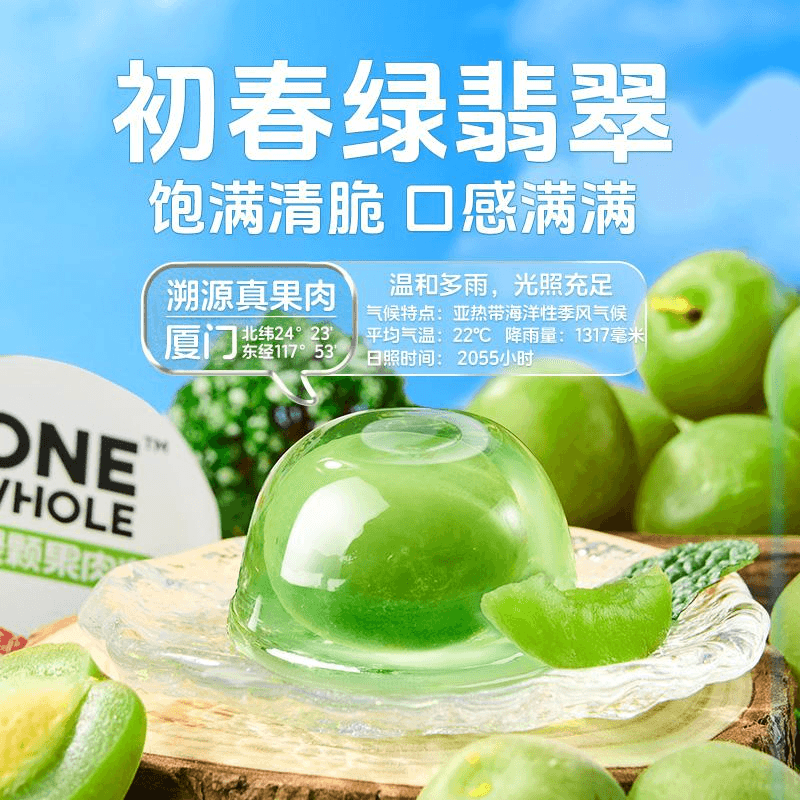 Crayon Shin Chan Whole Fruit Pulp Jelly Green Plum Fruit Jelly