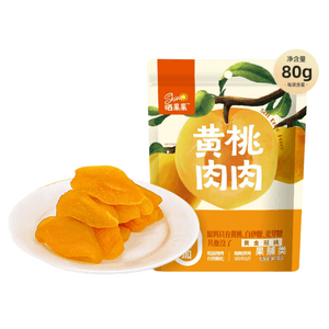 [중국 직배송] 햇볕에 말린 황도 과육 80g - 순수 황도 건과일, 설탕에 절인 과일, 간식