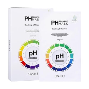 pH Sensitive Mask, 5 Sheets/box - Soothing & Moisturizing | Clogged Pore Refining | Post-Sun Rescue for Sensitive Skin​