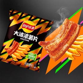 乐事 大波浪薯片 碳烤五花肉味 70g 【浓郁碳烤风味】【劲脆大波浪】
