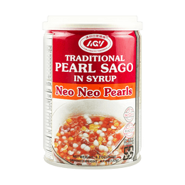 Traditional Pearl Sago In Syrup Neo Neo Pearls 260g  