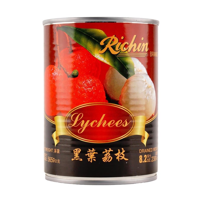 泰國RICHIN利成 黑葉荔枝 水果罐頭 甜點水果撈DIY 565g