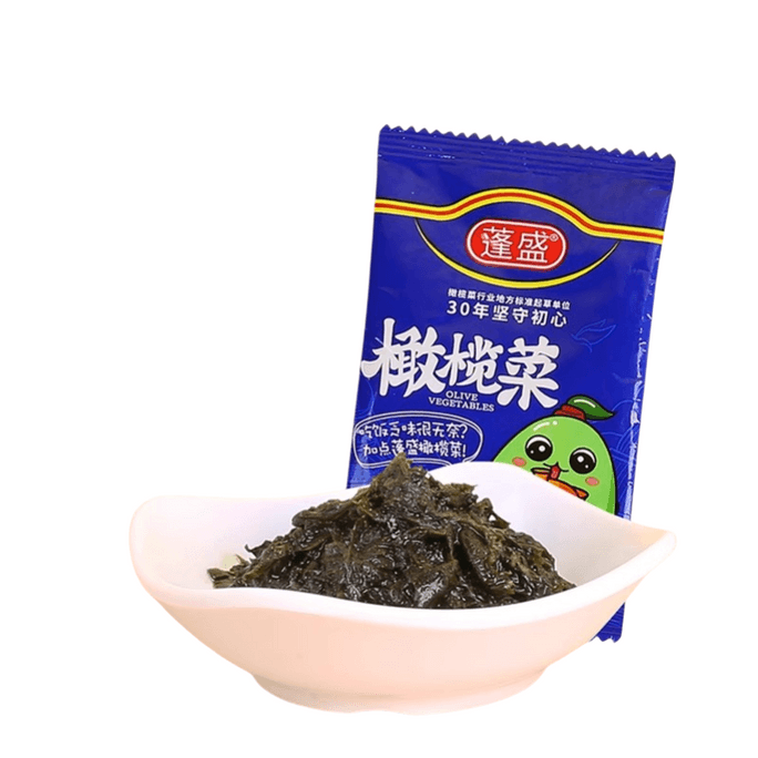 【中國直郵】 蓬盛 正宗潮汕特產鹹菜醃製下飯菜醬菜小菜橄欖菜 30g*5