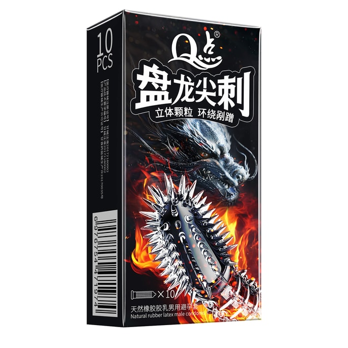 New ultra-thin condoms with clitoral irritation and fang-like texture 10 pieces/box