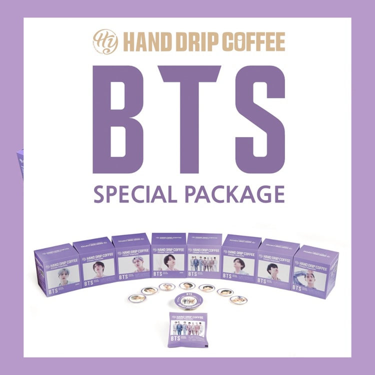 BTS Full Set Hand Drip Ethiopia Yirgacheff Coffee 7ea X 8 Box