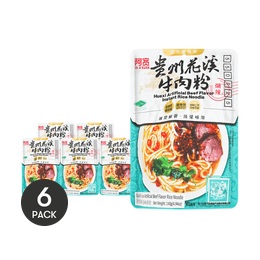 【밸류팩】구이저우 화시 쇠고기 맛 쌀국수, 6개* 9.52oz