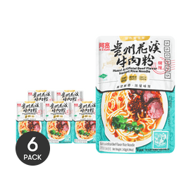 【Value Pack】Guizhou Huaxi Beef Flavor Rice Noodles, 6 Pieces* 9.52oz