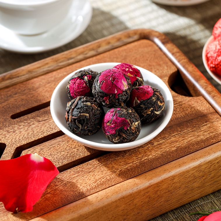 Yunnan Specialty Flower Tea Dragon Ball Dian Hong Rose Black Tea 400g 6