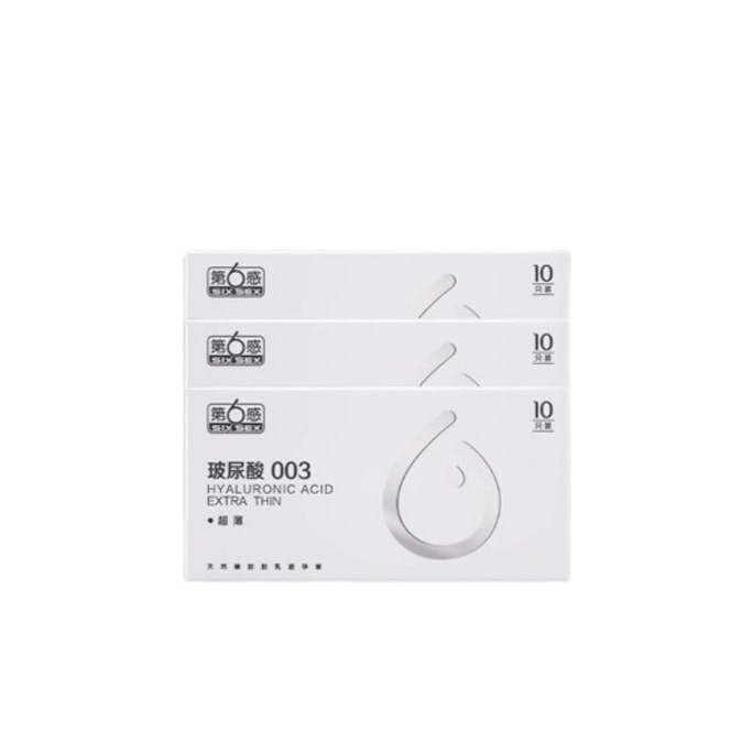 Ultra-Thin Bare Entry Genuine Water-Gloss Condoms 003 Hyaluronic Acid Stockpile Pack TT 30-Pack Total