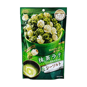 Matcha Latte & Sea Salt Popcorn, 1.59 oz【Dual Flavor Sweet & Salty】