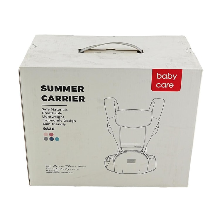 BC BABYCARE 腰凳背带 多功能抱娃神器 3D凳面 安伯灰DC 6