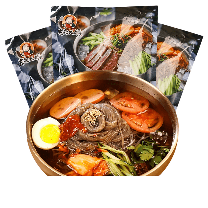 Northeast Korea Authentic Korean Style Yanbian Soba Big Cold Noodles 350g*1 bag