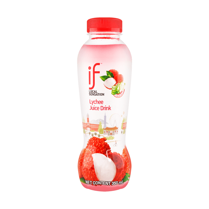 IF 荔枝汁 水果汁饮料 350ml【芦荟果粒添加】