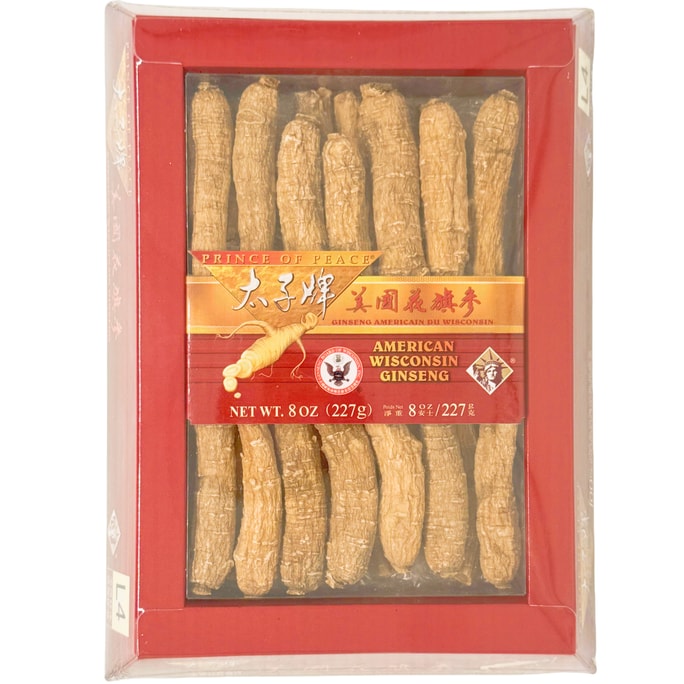 American Wisconsin Ginseng GBW Certified Ginseng Long Root Gift Box 8oz 227g No.1 Selling Brand in USA