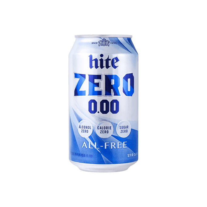 韩国HITE 啤酒风味碳酸饮料 0酒精 350ml【0糖 0脂 0卡】