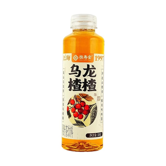 우롱차 맛 허브티 음료, 부드럽고 상쾌한 음료, 473ml (16.91 fl oz)