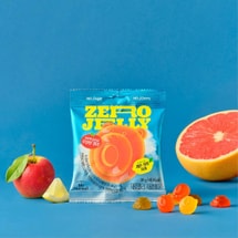 Zero Jelly Gummy Candy,Fruit-Flavored Bear-Shaped Candies,1.34 oz【Sugar Free】