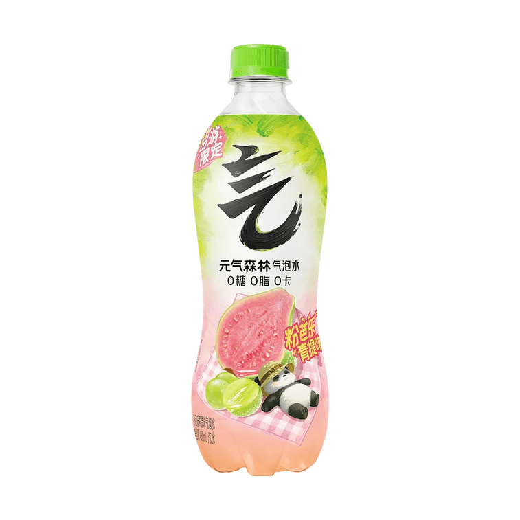 元气森林 粉芭乐青提味气泡水 480ml【0白砂糖0脂0卡】【夏季限定风味】 5