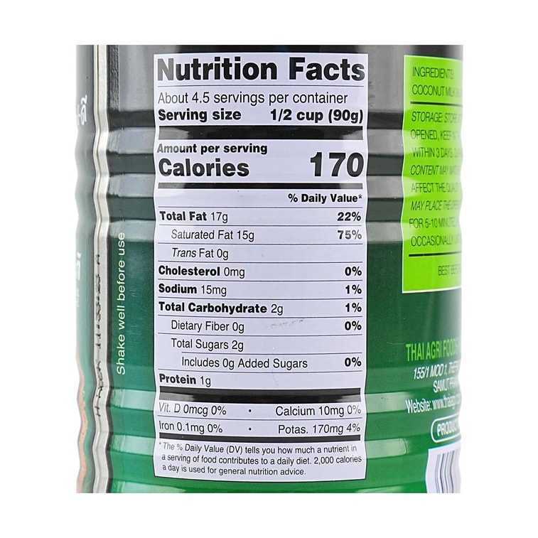 Coconut Milk 13.5 fl oz【Pure Natural 0 Sugar】 【For DIY Drinks/Thai Cooking/Sago Dessert】 5