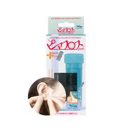日本PIAFLOSS 耳洞清潔護理組 薄荷口味 線60根入+護理液5ml