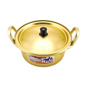 韓国ラーメン鍋 イエローアルミ鍋 6.30インチ