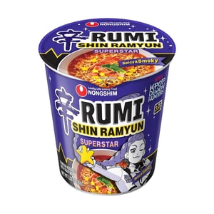 K-POP デーモンハンターズ 辛ラーメンスーパースター カップラーメン スパイシー＆スモーキー味 3.35オンス【ルミ限定版】