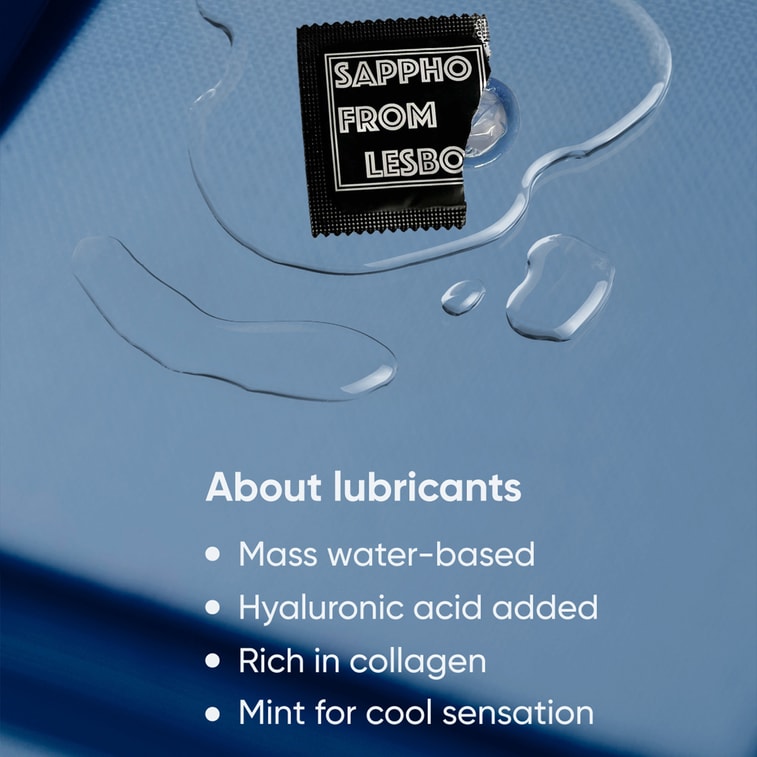 薩福 SAPPHOFROMLESBOS CRUSH系列白日焰火(藍色) 玻尿酸潤滑成人女同情趣用品情人節必備les女用指套 1盒裝(12隻) 3