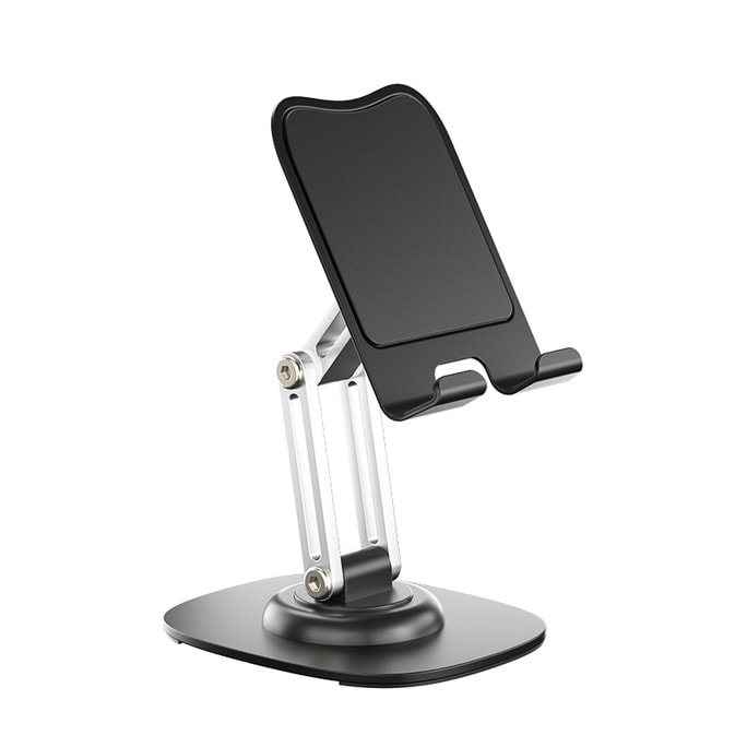 Multi Functional Folding Lifting Lazy Stand Aluminum Alloy Desktop Phone Stand Starry Black