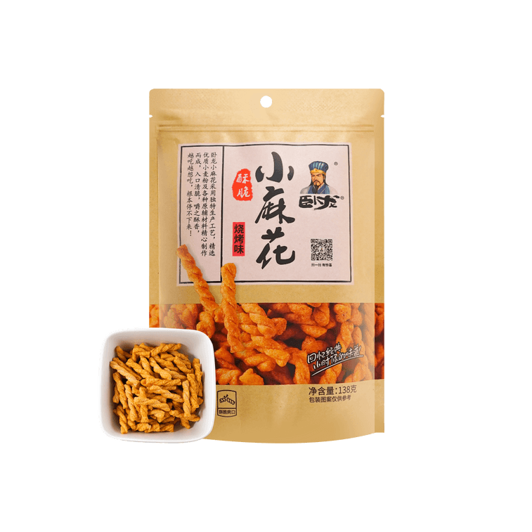 臥龍 酥脆小麻花 烤肉風味 138g【襄陽特產】 6
