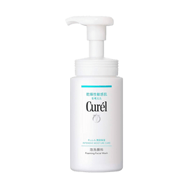 日本KAO花王 CUREL珂潤 潤浸保濕潔顏泡沫洗面乳 150ml 無皂基 孕婦敏感肌可用