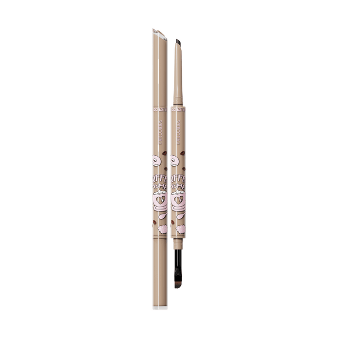 Coffee Series Double-Ended Gel Eyeliner - Waterproof, Sweatproof, And Smudge-Proof S02Caramel Brown,60mg 1Piece