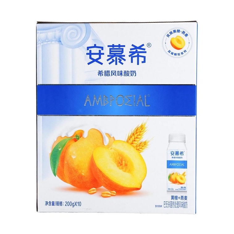 Greek Yogurt Peach Oat Flavor, 7.05 oz*10 bottles 5