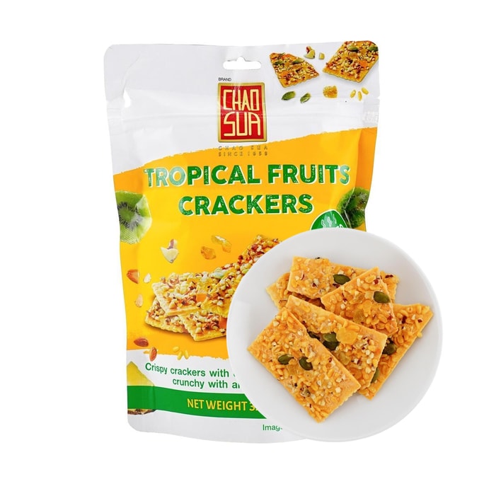 Tropical Fruits Nuts Cracker  3.53oz 【Non-Fried】
