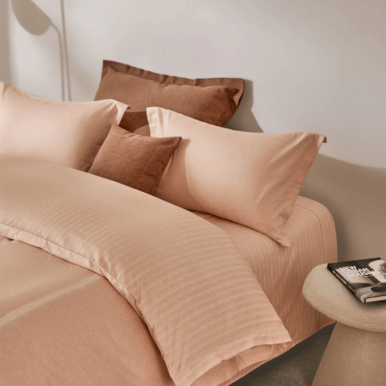 【중국 직송】 루오라이 홈텍스타일 봄여름 신상품 순면 4종 세트 순면 60매 초소프트 U 이지 퀼트 커피/4세트(플랫 싱글)/킹사이즈/220*250 7