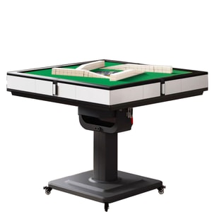 [미국 최초 재고] 중국 Funho Fanghe 3 세대 로터 롤러 코스터 마작 기계 X5ii 접이식 펄 화이트 46mm 녹색 식탁보 144 개 110V 미국 전압