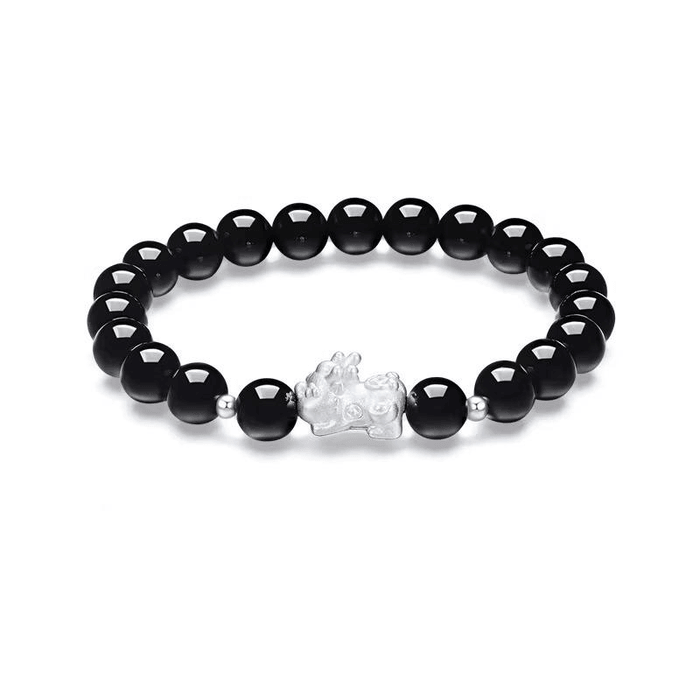 [중국 직배송] 주육복원보피슈 팔찌 - 길상과 행운을 가져다주는 부적, 새로운 중국 스타일, 여성의 날 선물로 제격 (17cm x 1개)