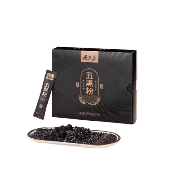 Five Black Powder Black Sesame Black Bean Black Rice Black Wolfberry Mulberry Five Black Powder  180g
